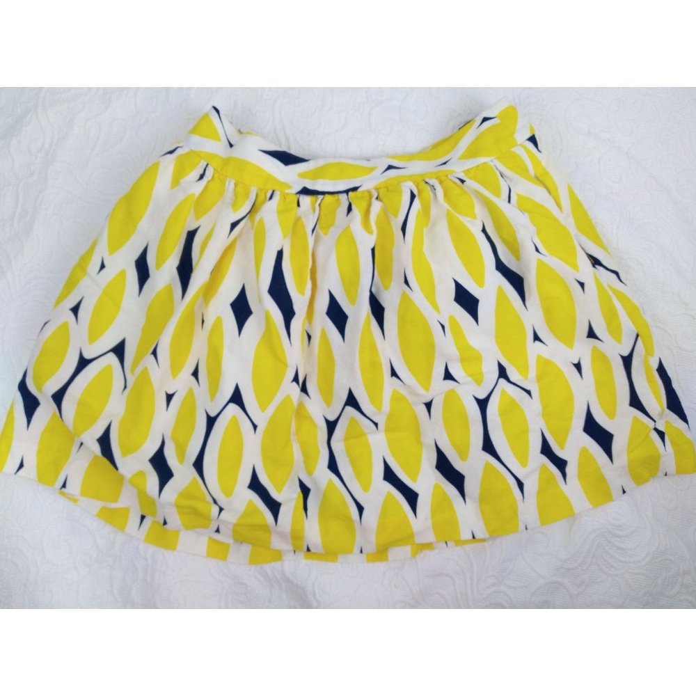 KAARI BLUE Geometric yellow/dark blue Skirt size 10